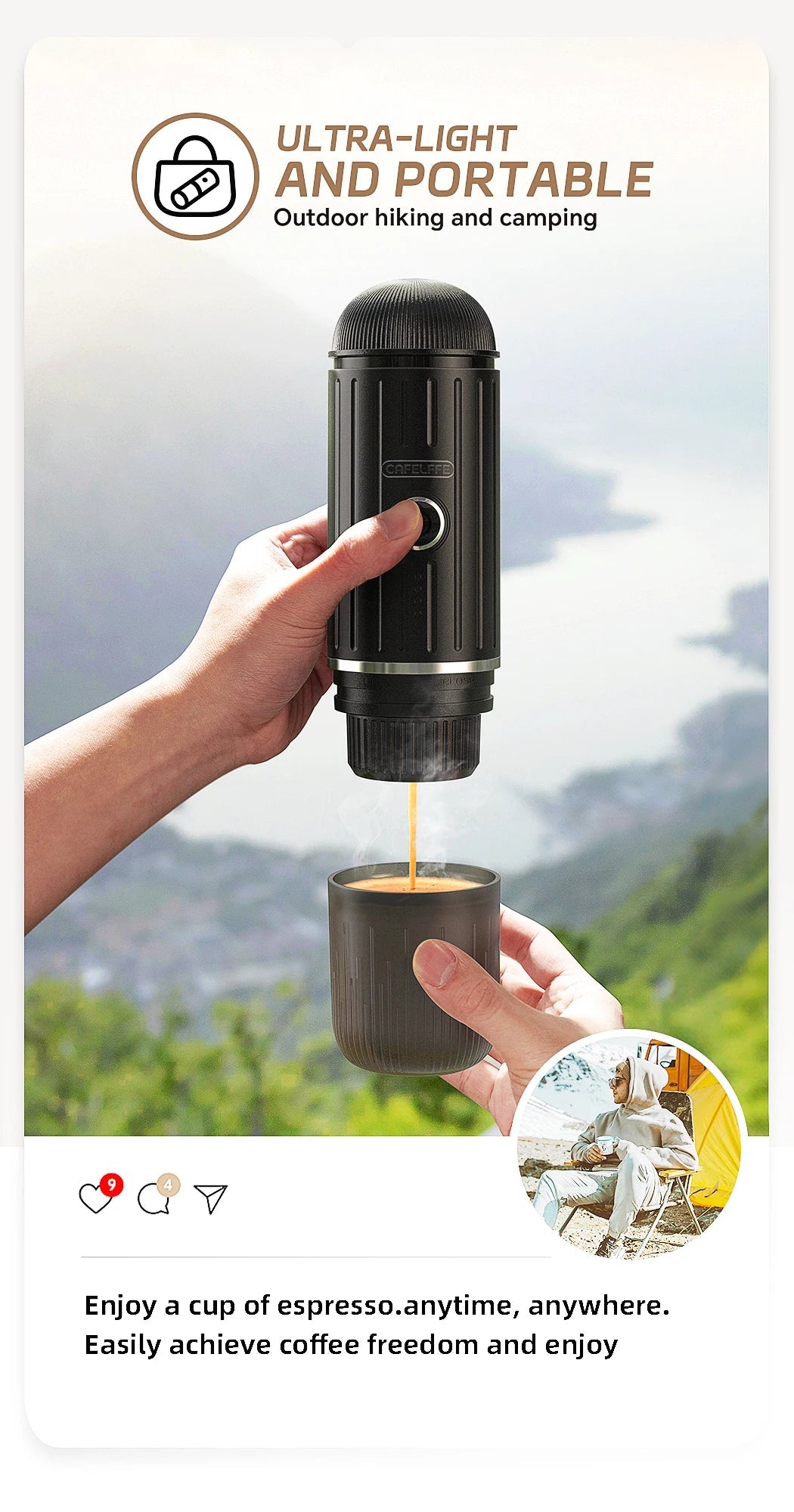 Cafetière Nomade Premium - Votre Rituel Bien-être Partout COSMOS SHOP